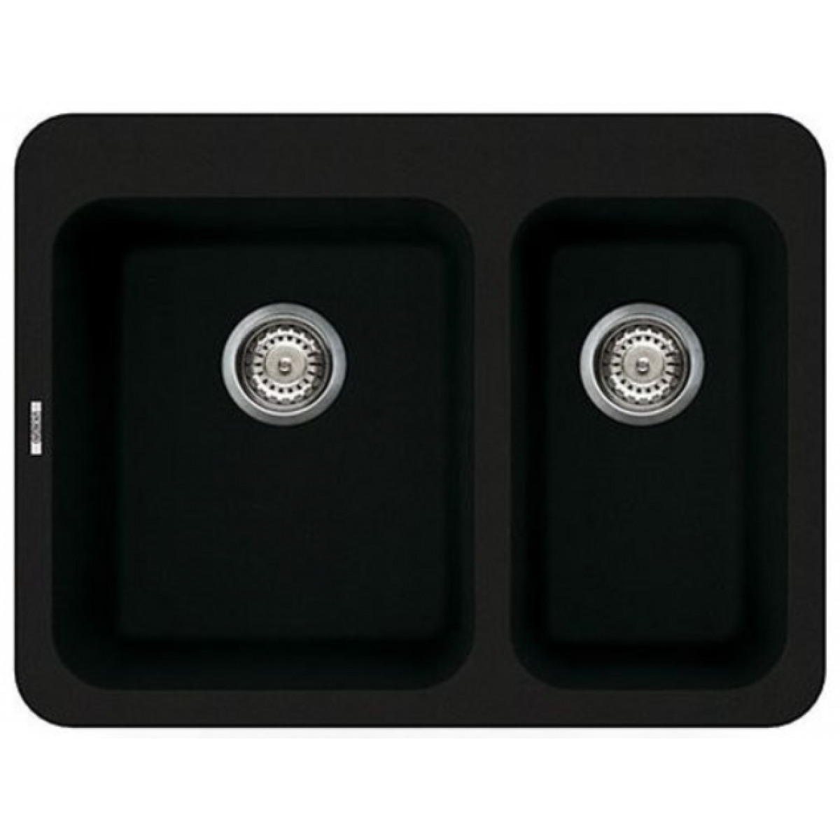 Elleci Fox330 花崗岩廚房台上石盆 (黑色)